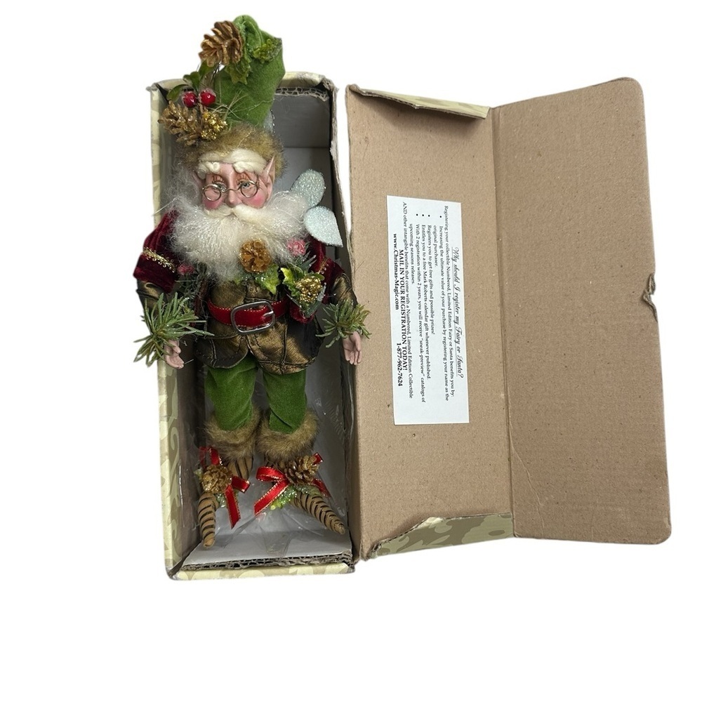Mark Roberts Mistletoe Fairy Small 51-12408 # 2796/7500 Red Green Gold 2011 - Picture 6 of 8